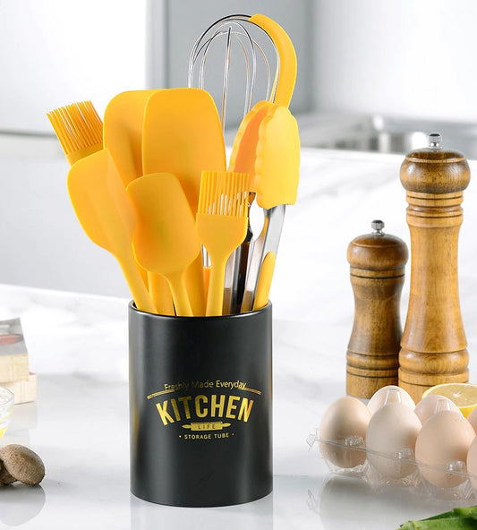 Utensílios de Silicone Yellow Kitchen