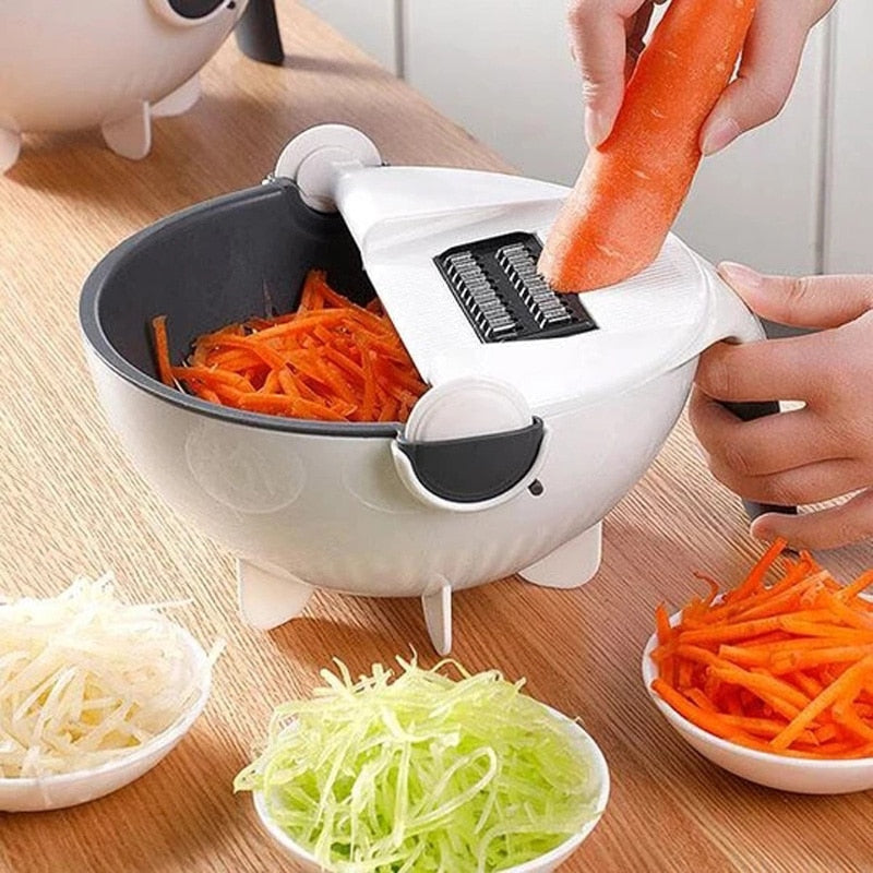 Multi-cortador de vegetais com peneira