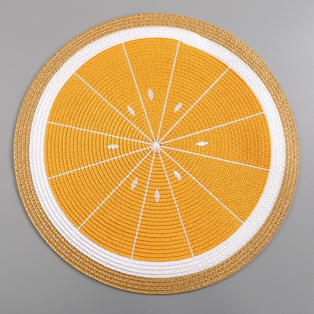 Jogo americano melancia ou laranja - 4 unidades
