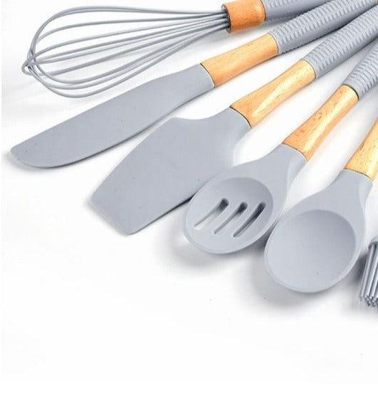 Utensílios de Silicone Ultra Bambu